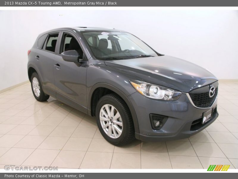 Metropolitan Gray Mica / Black 2013 Mazda CX-5 Touring AWD