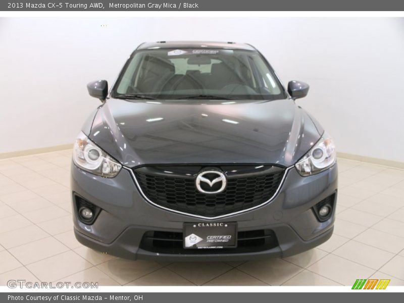 Metropolitan Gray Mica / Black 2013 Mazda CX-5 Touring AWD