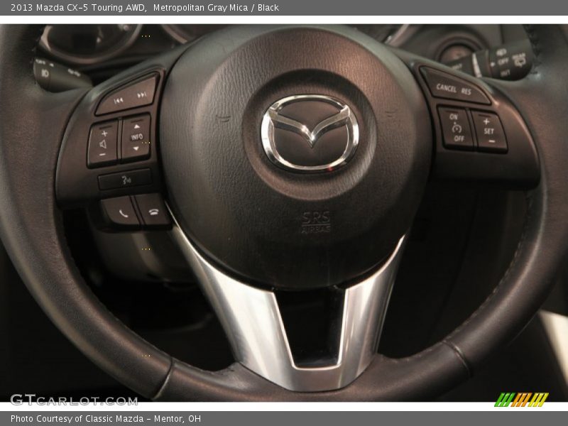 Metropolitan Gray Mica / Black 2013 Mazda CX-5 Touring AWD
