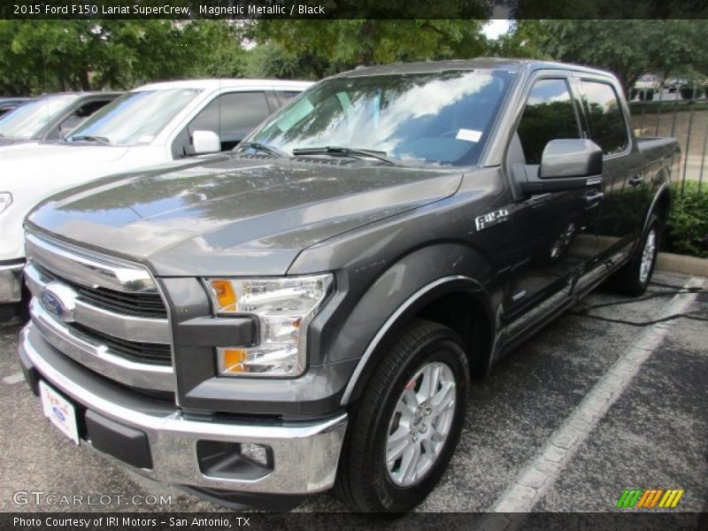 Magnetic Metallic / Black 2015 Ford F150 Lariat SuperCrew