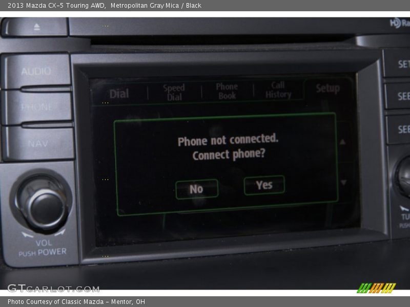 Metropolitan Gray Mica / Black 2013 Mazda CX-5 Touring AWD