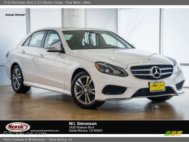 Polar White / Black 2016 Mercedes-Benz E 250 Bluetec Sedan