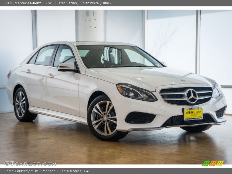 Polar White / Black 2016 Mercedes-Benz E 250 Bluetec Sedan