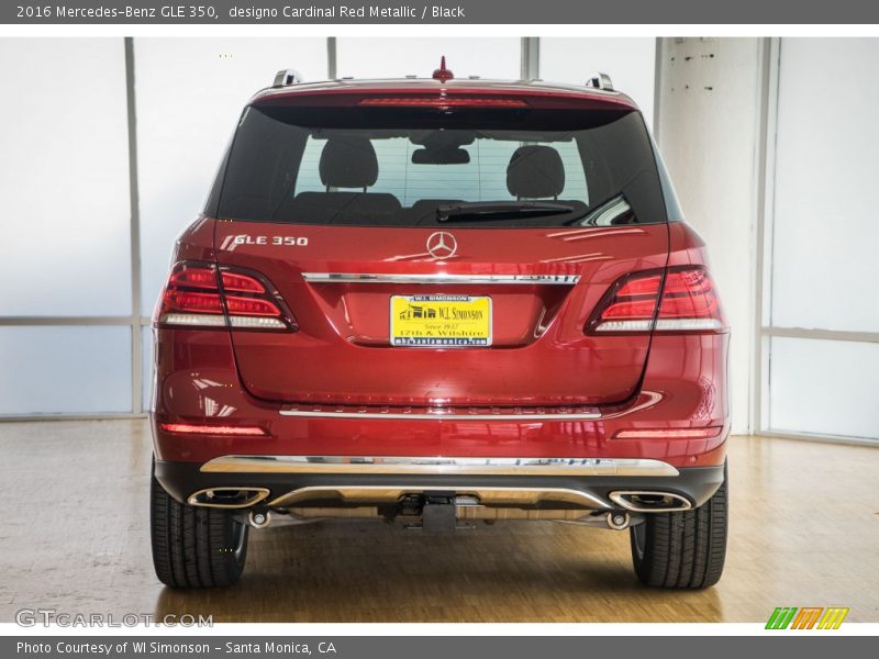 designo Cardinal Red Metallic / Black 2016 Mercedes-Benz GLE 350