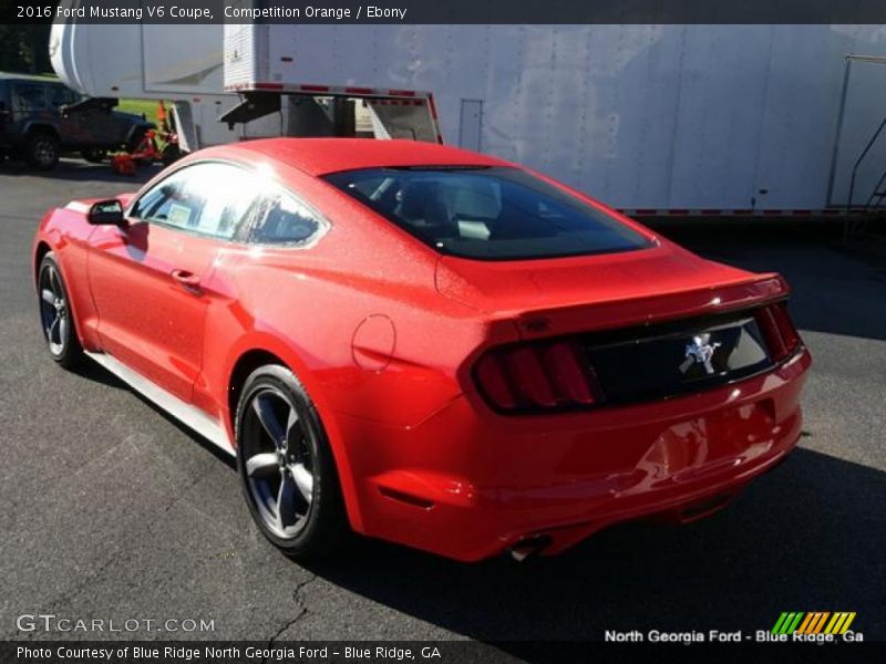 Competition Orange / Ebony 2016 Ford Mustang V6 Coupe