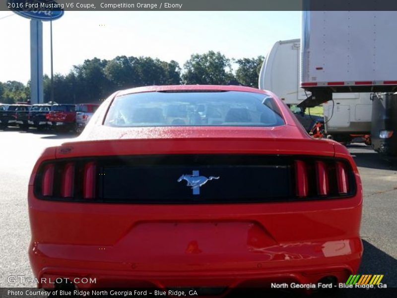 Competition Orange / Ebony 2016 Ford Mustang V6 Coupe