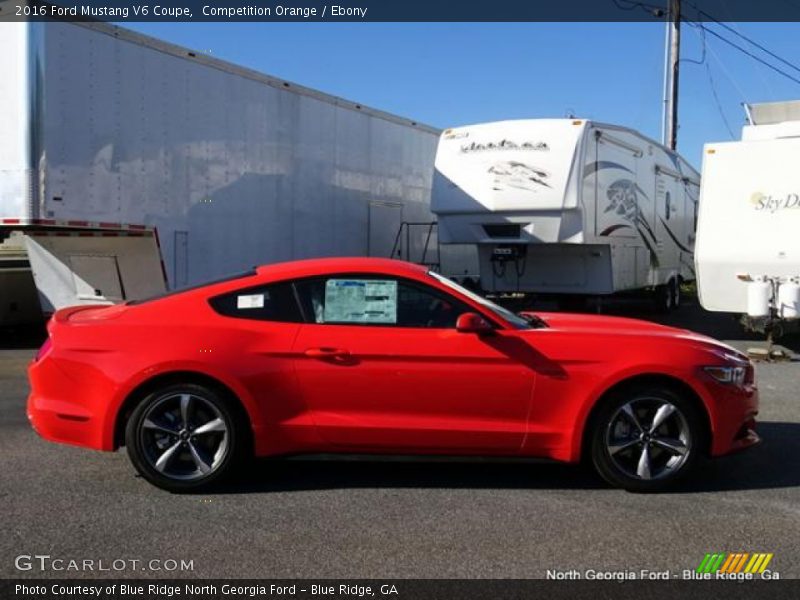 Competition Orange / Ebony 2016 Ford Mustang V6 Coupe