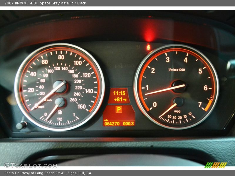 Space Grey Metallic / Black 2007 BMW X5 4.8i