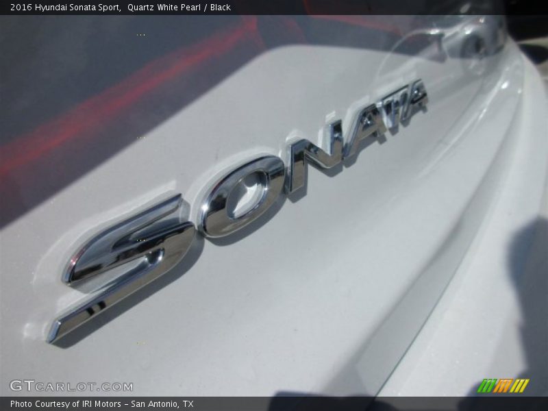 Quartz White Pearl / Black 2016 Hyundai Sonata Sport