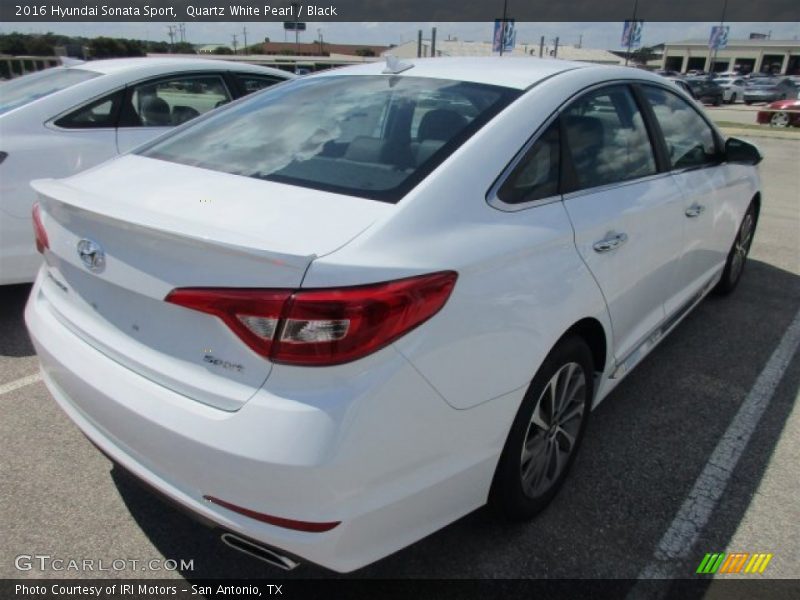 Quartz White Pearl / Black 2016 Hyundai Sonata Sport