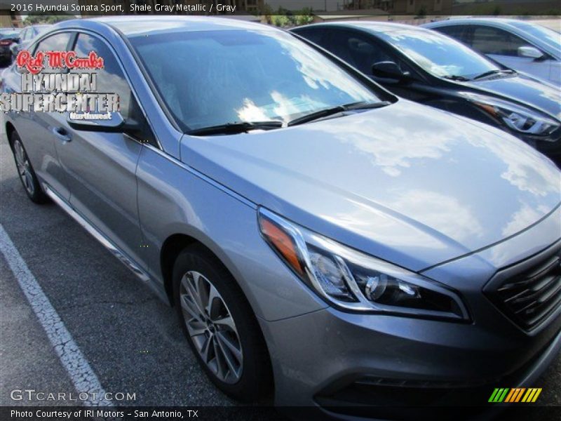 Shale Gray Metallic / Gray 2016 Hyundai Sonata Sport