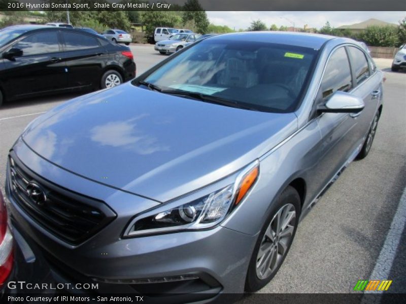 Shale Gray Metallic / Gray 2016 Hyundai Sonata Sport