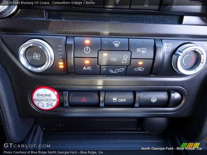 Competition Orange / Ebony 2016 Ford Mustang V6 Coupe