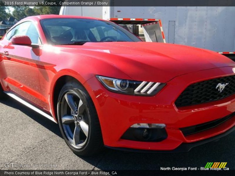 Competition Orange / Ebony 2016 Ford Mustang V6 Coupe