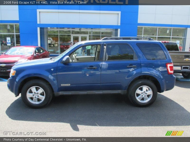 Vista Blue Metallic / Camel 2008 Ford Escape XLT V6 4WD