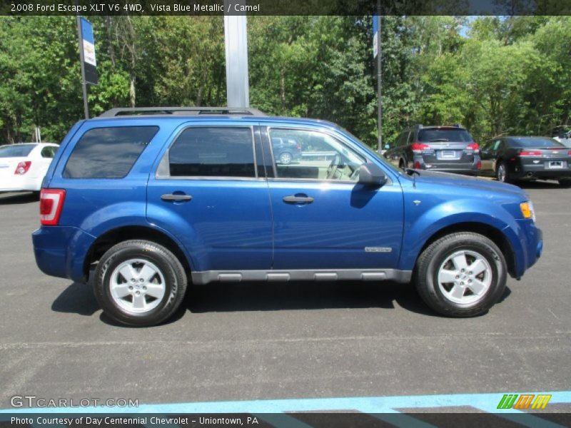 Vista Blue Metallic / Camel 2008 Ford Escape XLT V6 4WD