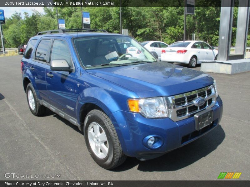 Vista Blue Metallic / Camel 2008 Ford Escape XLT V6 4WD