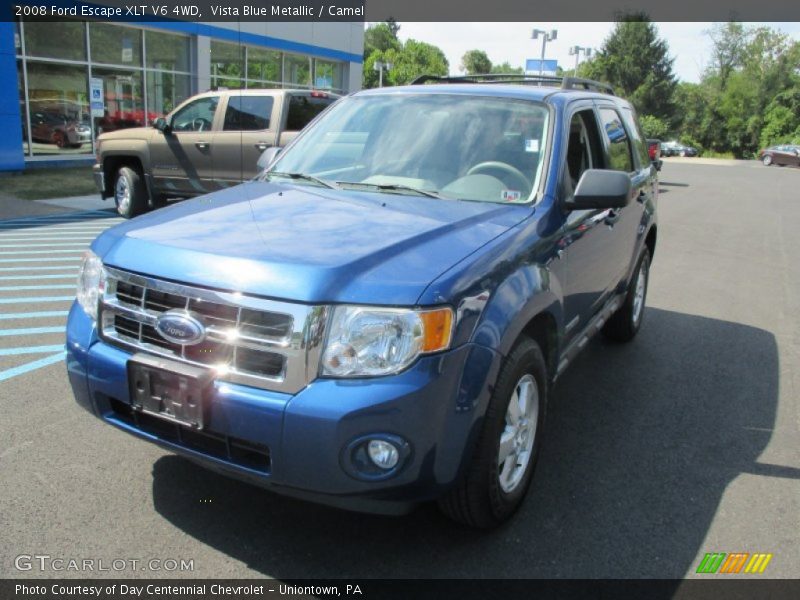 Vista Blue Metallic / Camel 2008 Ford Escape XLT V6 4WD