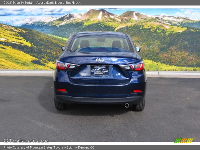 Abyss (Dark Blue) / Blue/Black 2016 Scion iA Sedan