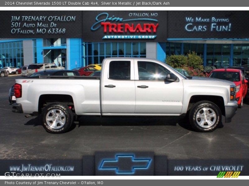 Silver Ice Metallic / Jet Black/Dark Ash 2014 Chevrolet Silverado 1500 LT Double Cab 4x4