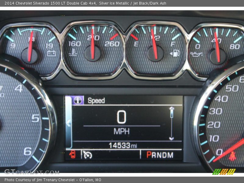 Silver Ice Metallic / Jet Black/Dark Ash 2014 Chevrolet Silverado 1500 LT Double Cab 4x4