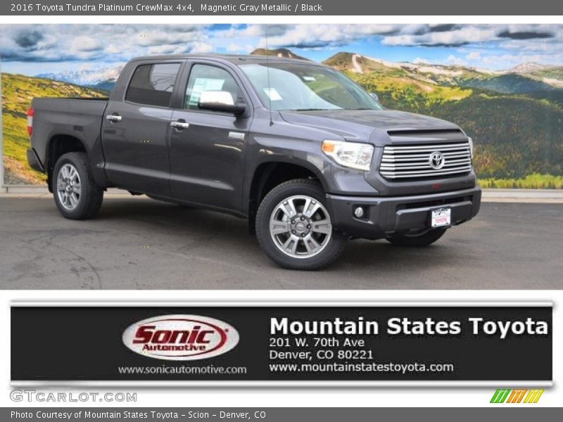 Magnetic Gray Metallic / Black 2016 Toyota Tundra Platinum CrewMax 4x4