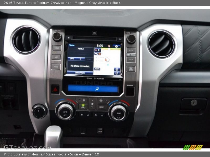 Controls of 2016 Tundra Platinum CrewMax 4x4