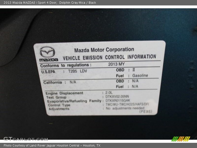 Dolphin Gray Mica / Black 2013 Mazda MAZDA3 i Sport 4 Door
