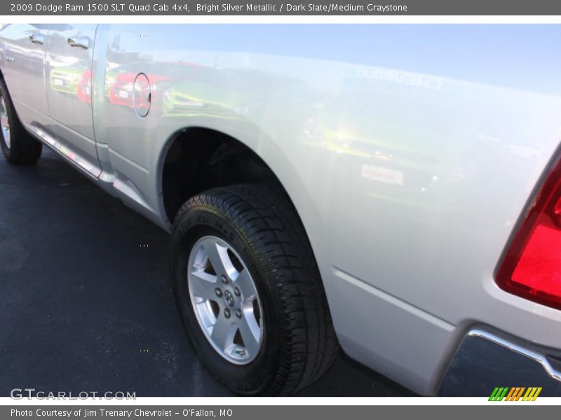 Bright Silver Metallic / Dark Slate/Medium Graystone 2009 Dodge Ram 1500 SLT Quad Cab 4x4