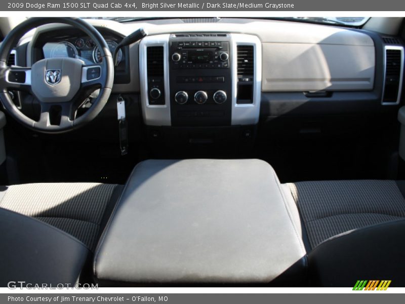 Bright Silver Metallic / Dark Slate/Medium Graystone 2009 Dodge Ram 1500 SLT Quad Cab 4x4