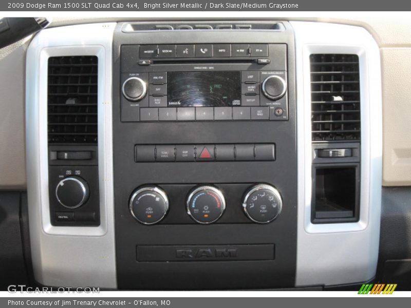 Bright Silver Metallic / Dark Slate/Medium Graystone 2009 Dodge Ram 1500 SLT Quad Cab 4x4