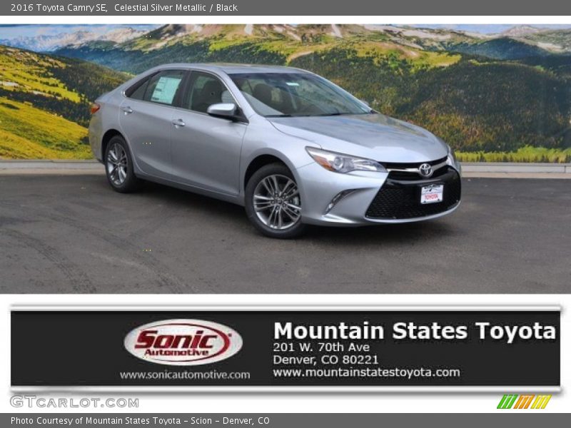 Celestial Silver Metallic / Black 2016 Toyota Camry SE