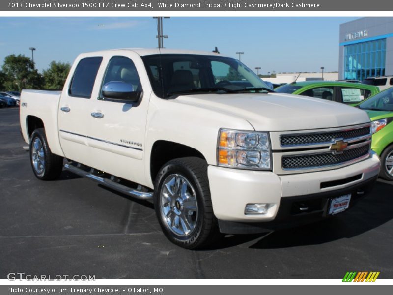 White Diamond Tricoat / Light Cashmere/Dark Cashmere 2013 Chevrolet Silverado 1500 LTZ Crew Cab 4x4