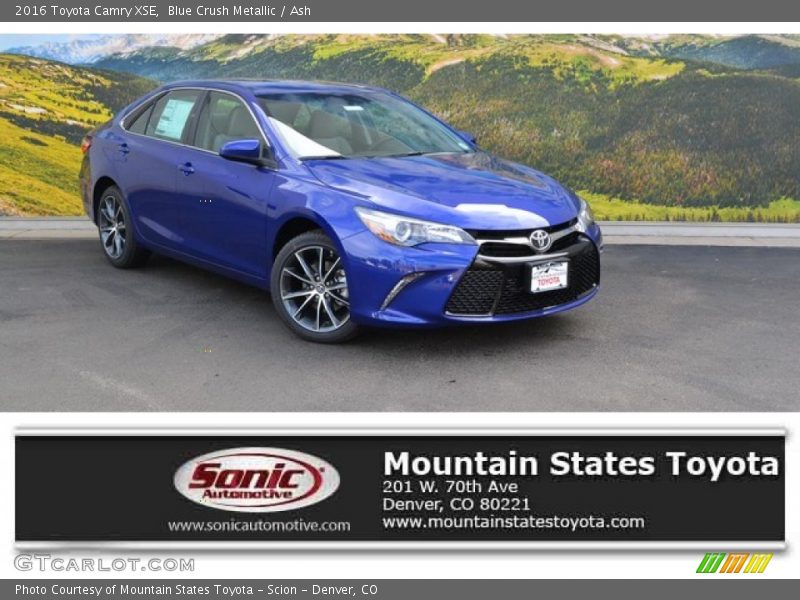 Blue Crush Metallic / Ash 2016 Toyota Camry XSE