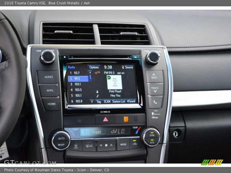 Controls of 2016 Camry XSE