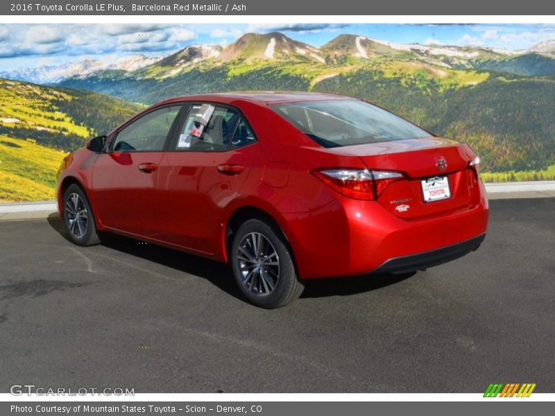 Barcelona Red Metallic / Ash 2016 Toyota Corolla LE Plus