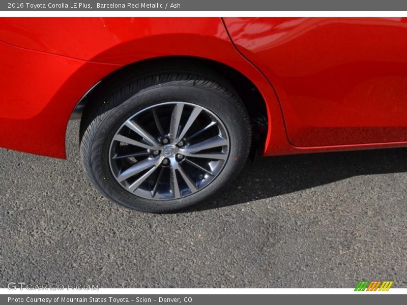 Barcelona Red Metallic / Ash 2016 Toyota Corolla LE Plus