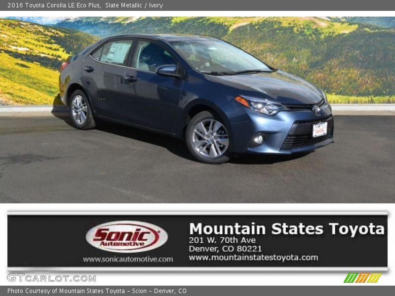 Slate Metallic / Ivory 2016 Toyota Corolla LE Eco Plus