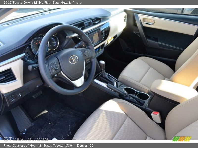 Slate Metallic / Ivory 2016 Toyota Corolla LE Eco Plus