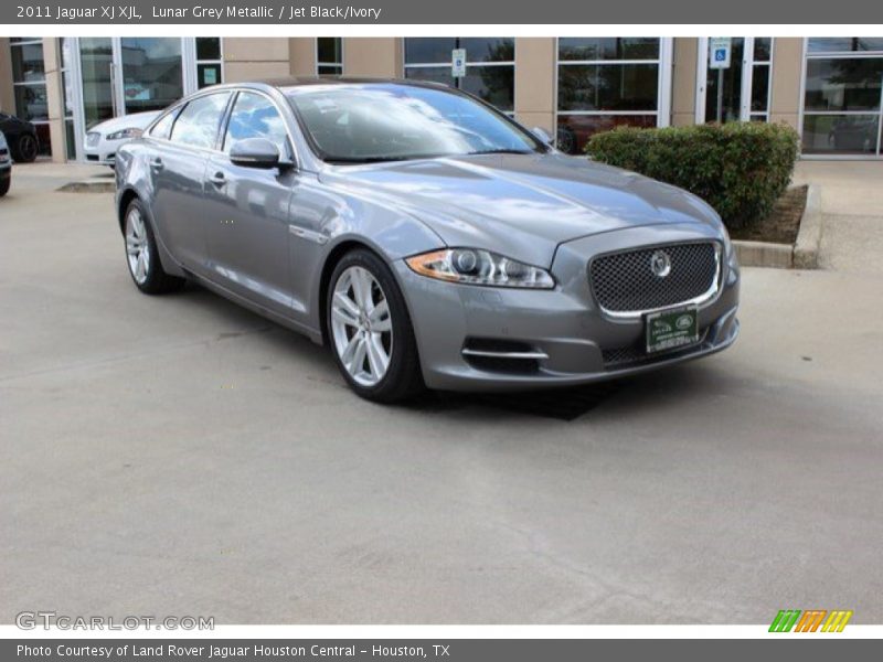Lunar Grey Metallic / Jet Black/Ivory 2011 Jaguar XJ XJL
