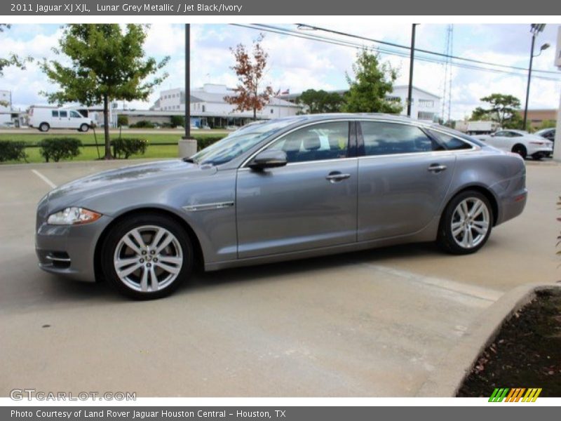 Lunar Grey Metallic / Jet Black/Ivory 2011 Jaguar XJ XJL