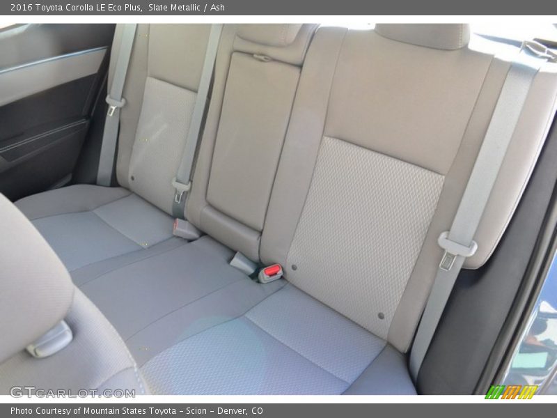 Rear Seat of 2016 Corolla LE Eco Plus