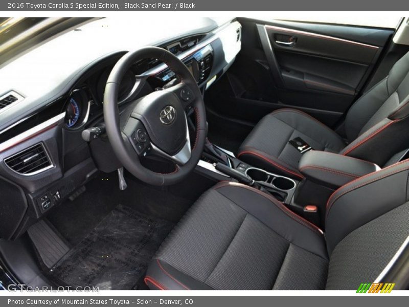 Black Interior - 2016 Corolla S Special Edition 