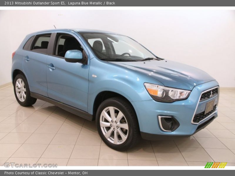 Laguna Blue Metallic / Black 2013 Mitsubishi Outlander Sport ES