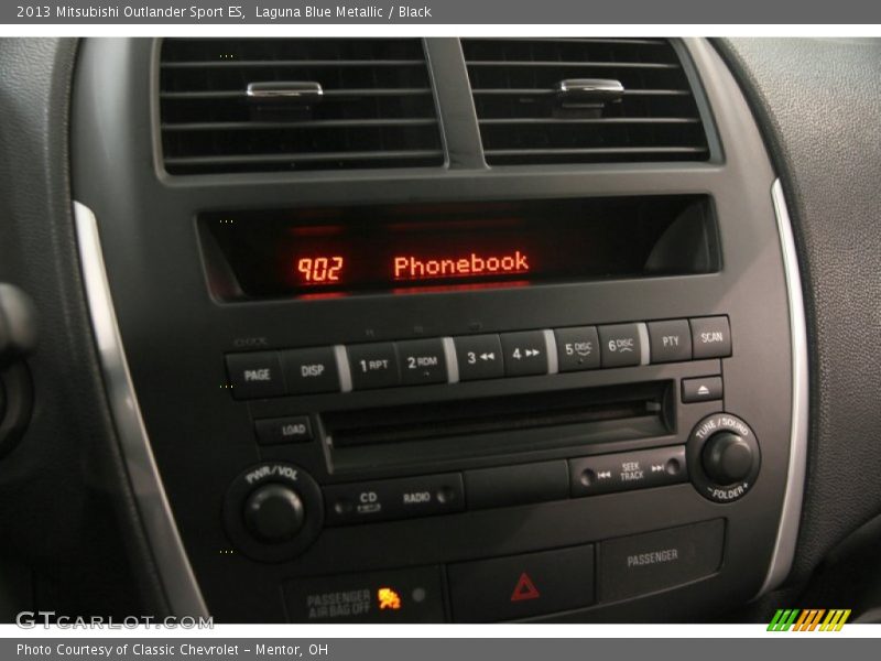 Laguna Blue Metallic / Black 2013 Mitsubishi Outlander Sport ES