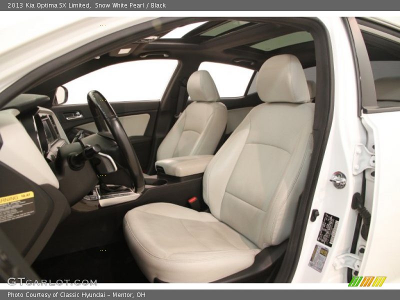 Snow White Pearl / Black 2013 Kia Optima SX Limited
