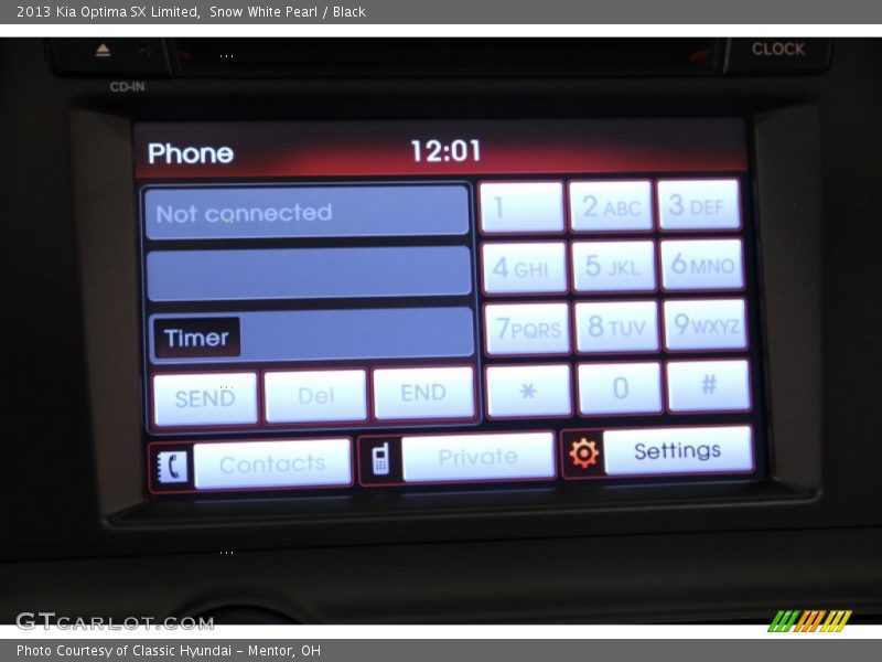 Snow White Pearl / Black 2013 Kia Optima SX Limited