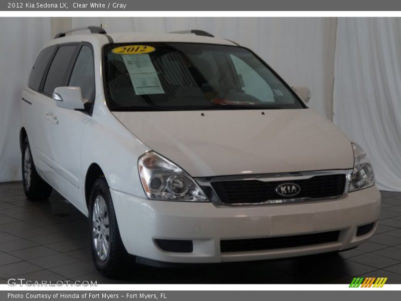 Clear White / Gray 2012 Kia Sedona LX