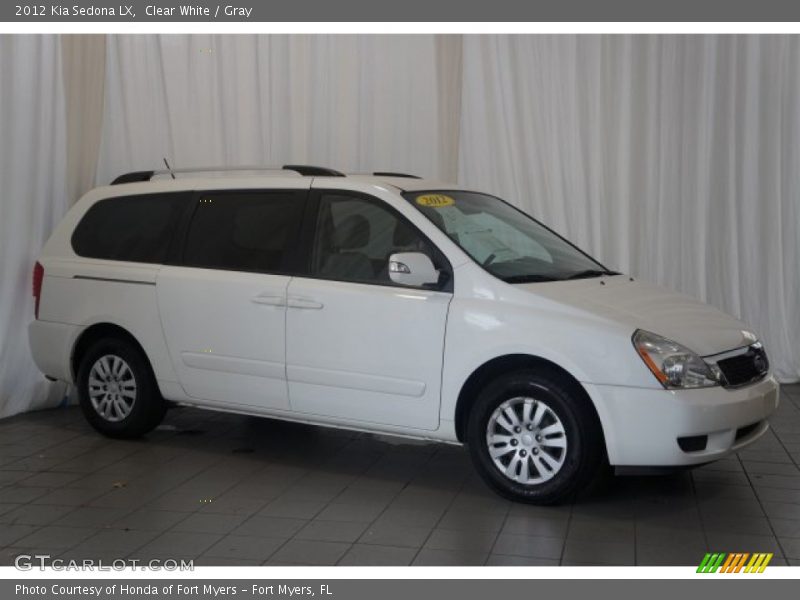 Clear White / Gray 2012 Kia Sedona LX