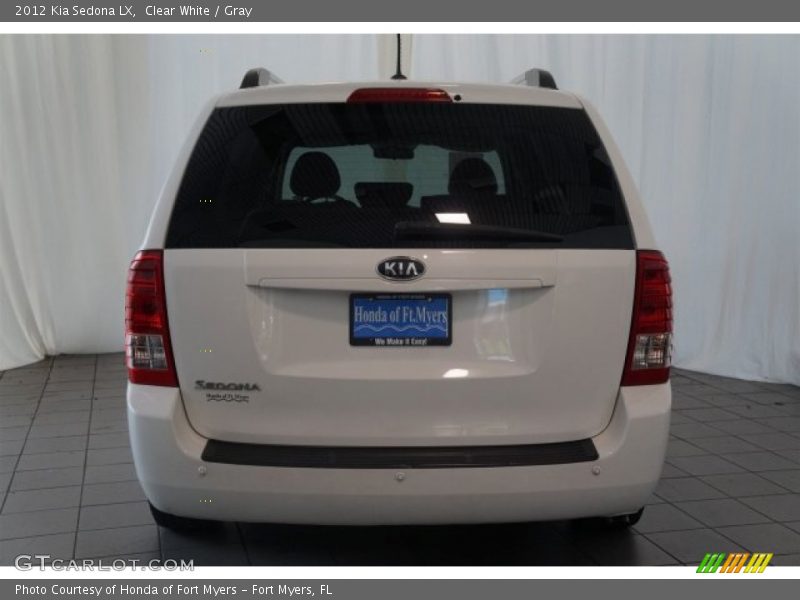 Clear White / Gray 2012 Kia Sedona LX